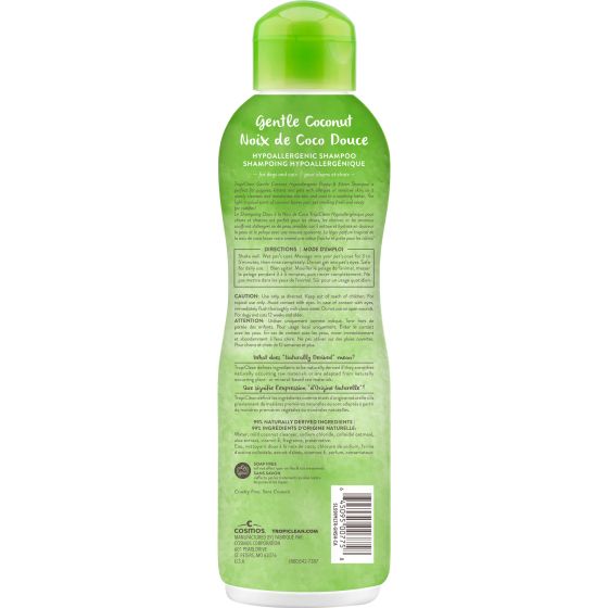 Tropiclean Gentle Coconut Hypoallergenic Puppy & Kitten Shampoo, 20-oz