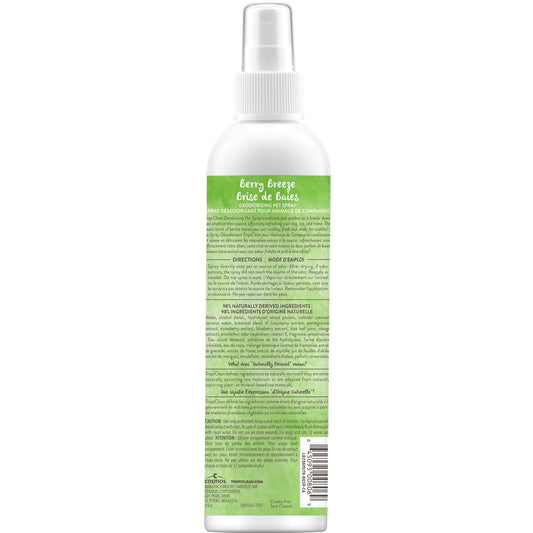 Tropiclean Berry Breeze Deodorizing Pet Spray, Naturally Derived Ingredients, Long Lasting 8-oz