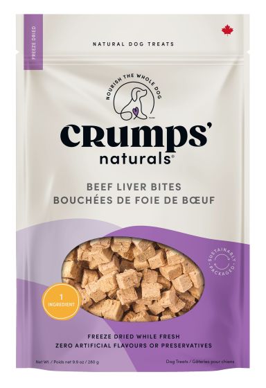 Crumps Beef Liver Bites Dog, 280-g