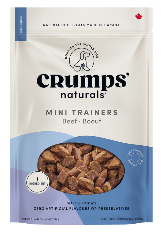 Crumps Mini Trainers Beef Semi Moist Dog, 132-g