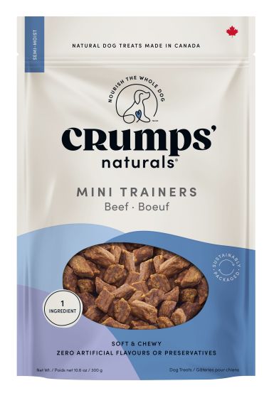 Crumps Naturals Mini Trainers Beef Semi-Moist Dog Treats 300g Newcastle Ontario
