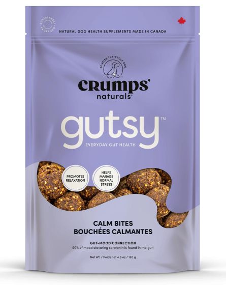 Crumps Gutsy Calm Bites Dog Treats, 130-g