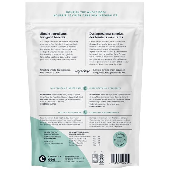 Crumps Fresh Bites Spearmint Dog, 207-g