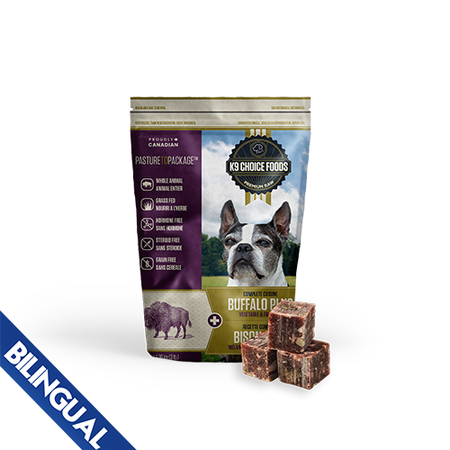 K9 Choice Foods® Buffalo Plus Frozen Dog Food 3 lb