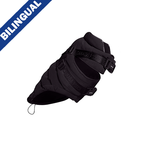 Canada Pooch® The Harness Puffer, Black, 26 (Size: 26)