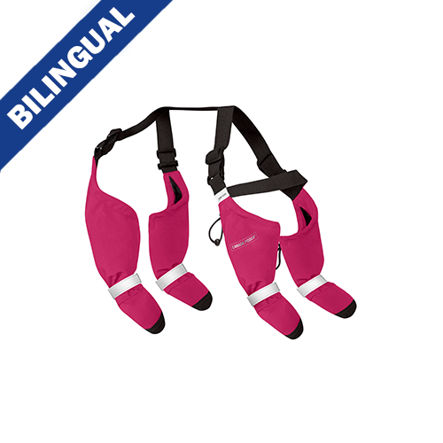 Canada Pooch® Suspender Boots, Pink, Size 2 Short