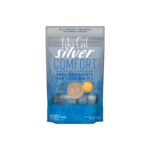 Tiki Cat Silver Comfort Chicken & Chicken Liver Recipe Wet Cat Food, 5.6oz