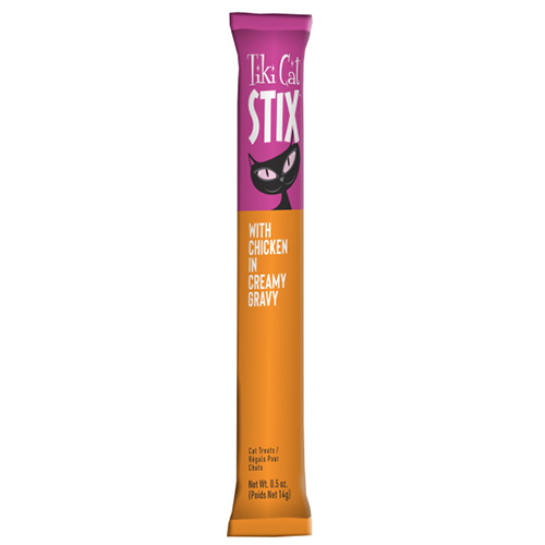 Tiki Cat STIX with Chicken in Creamy Gravy Wet Cat Treat, 0.5-oz