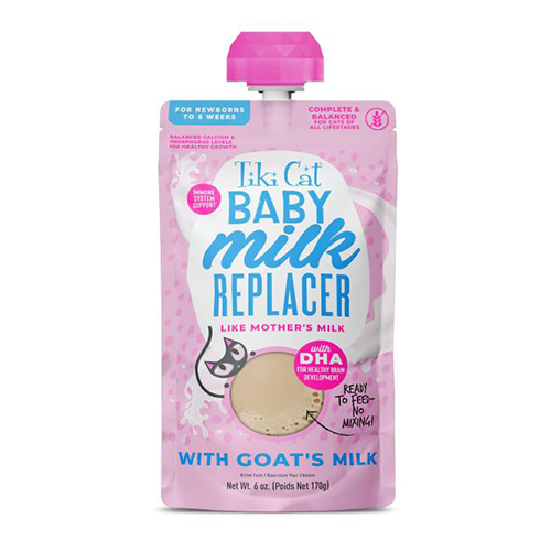 Tiki Cat® Baby™ Milk Replacer with Goat's Milk Wet Kitten Food, 6-oz