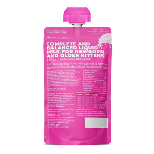 Tiki Cat® Baby™ Milk Replacer with Goat's Milk Wet Kitten Food, 6-oz