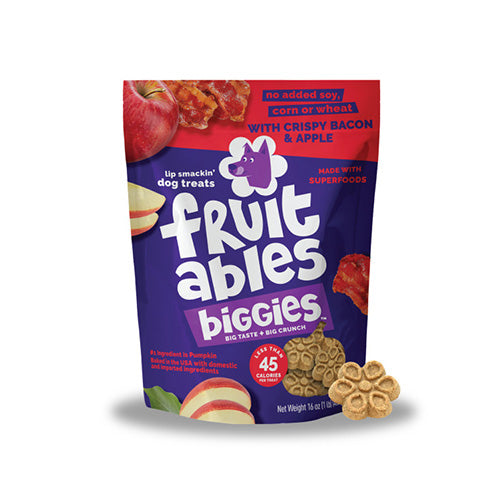Fruitables® BIGGIES™ With Crispy Bacon & Apple Dog Treat, 16-oz