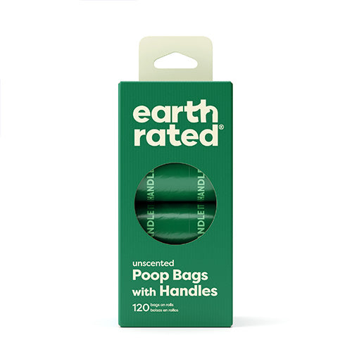 earth rated® Easy-Tie Handle Poop Bags on Refill Rolls Unscented (120ct)