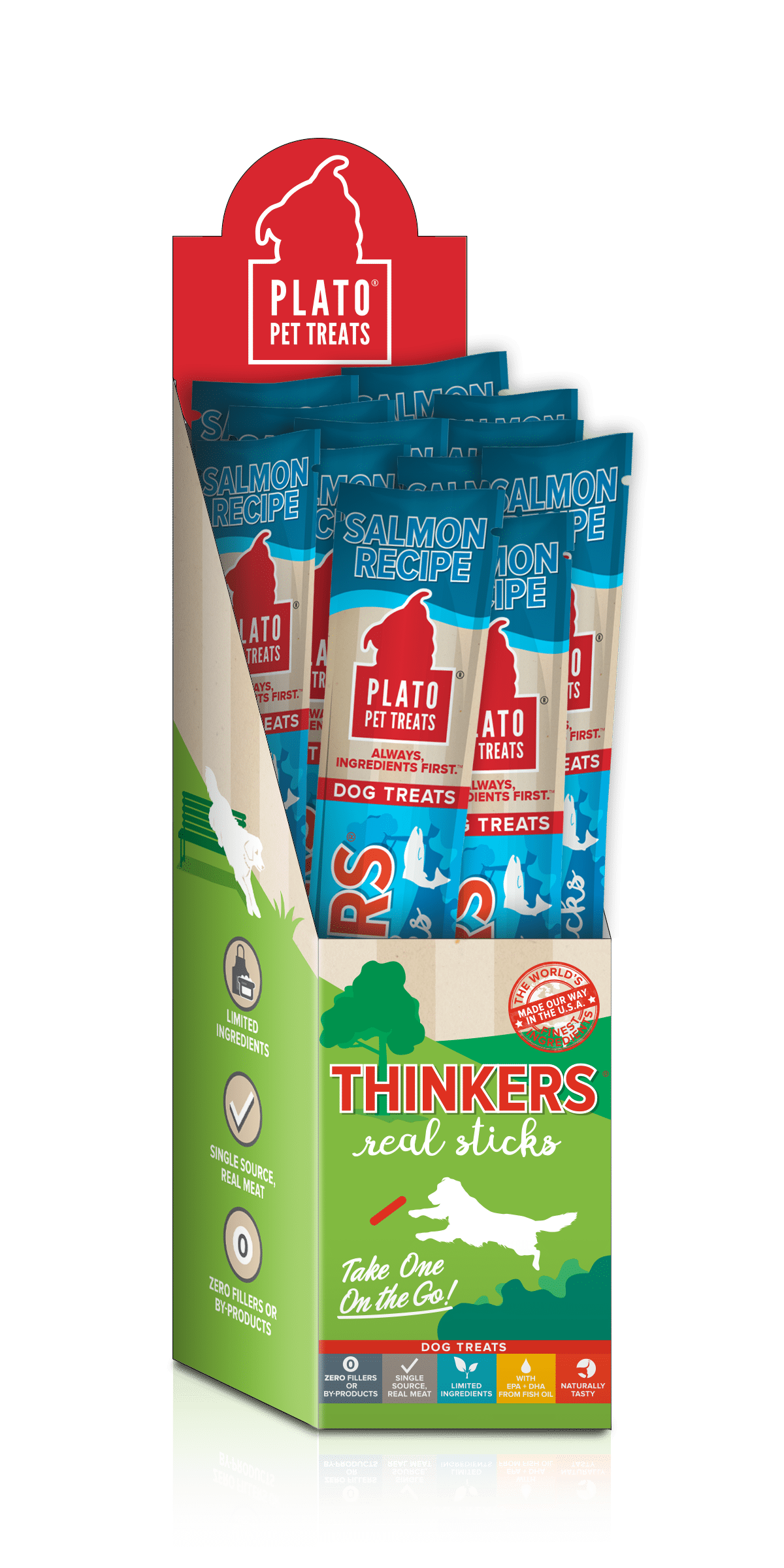 Plato Pet Treats Thinker Singles Salmon (Sold Individually)