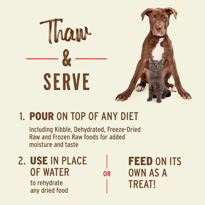 Primal Bone Broth Chicken Recipe Frozen for Dogs & Cats 20-oz