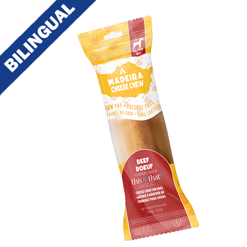 This & That Madeira Cheese Chews Beef Flavor Extra Large Dog Chew
