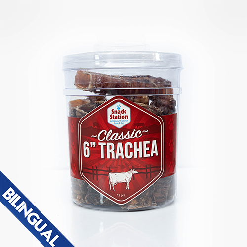 This & That® Snack Station Classic Beef Trachea 6" - Bulk