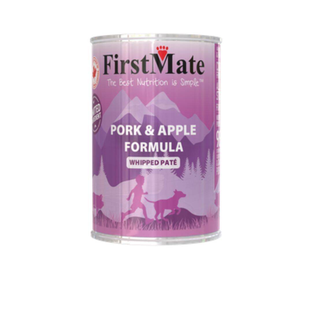 FirstMate Grain Free LID Pork & Apple Dog Can, 345g