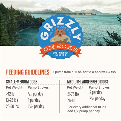 Grizzly Pet Products Salmon Oil Plus 16-oz