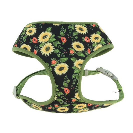 COASTAL Sublime Reversible Harness,  Sunflower w Green Argyle, XS