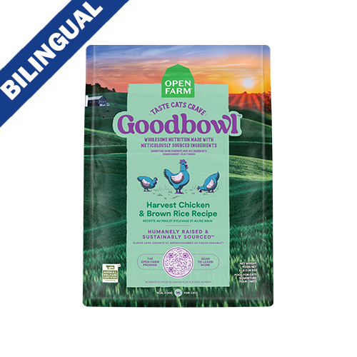 Open Farm® Goodbowl™ Harvest Chicken & Brown Rice Recipe Cat Food, 3-lb