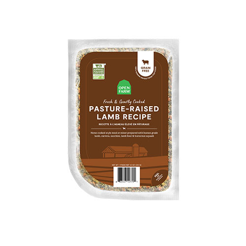 Open Farm® Gently Cooked Pasture-Raised Lamb Recipe Frozen Dog Food,16-oz