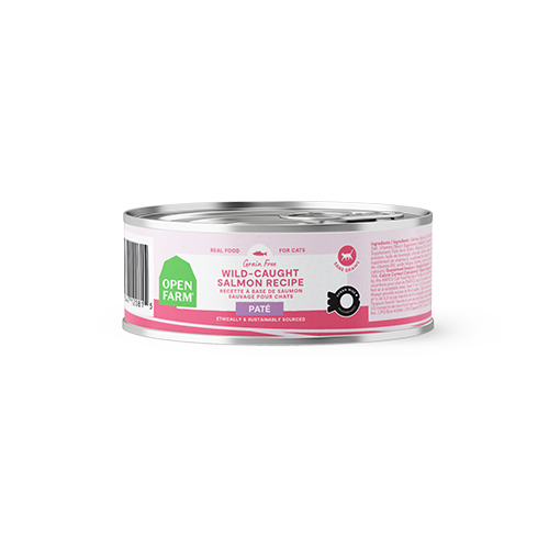 Open Farm Wild-Caught Salmon Pate Wet Cat Food, 5.3-oz
