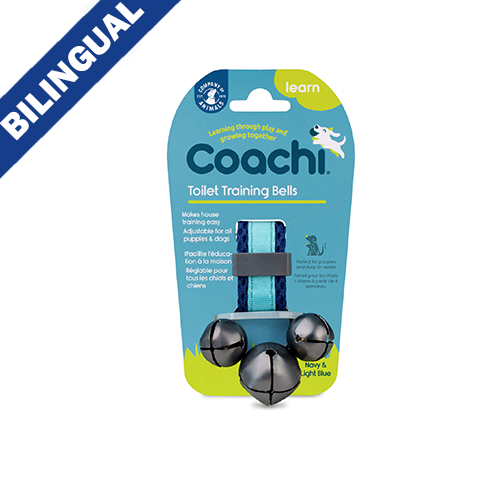 The Company of Animals - Coachi - Toilet Training Bells - Navy & Blue