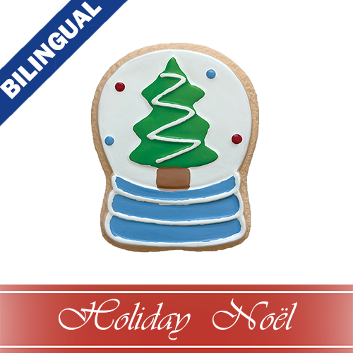 foufouBRANDS™ HOLIDAY Cookies for Santa Chew Snow Globe Dog Toy
