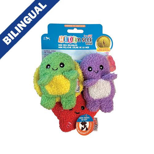 foufouBRANDS™ fouFIT™ Mini Sea Snuggles Dog Toy (3 Pack)