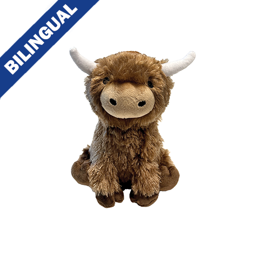 foufouBRANDS™ fouFIT™ Highland Cow Plushies Large 8.5" Dog Toy