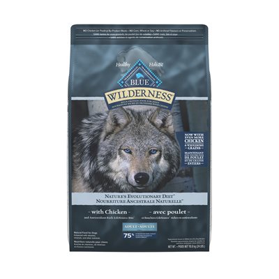 Blue Buffalo Wilderness Adult Dog Chicken w / Grain, 24-lb