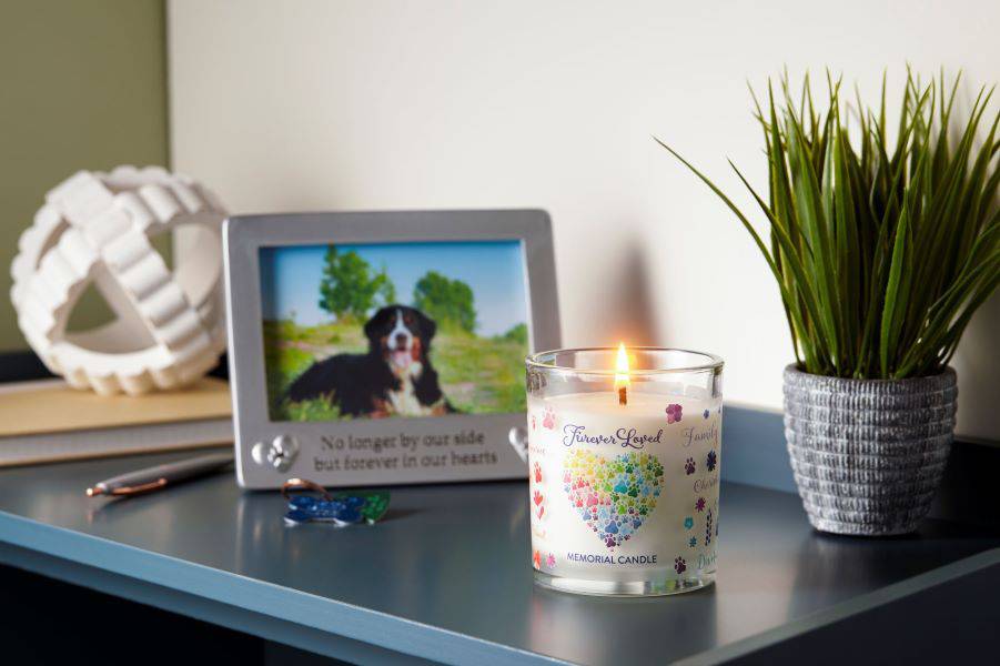 Pet House Furever Loved Memorial Candle 9-oz