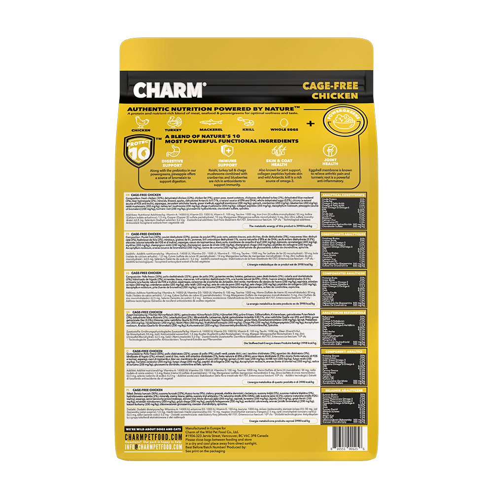 CHARM Free-Run Chicken Dog Food, 340-gr