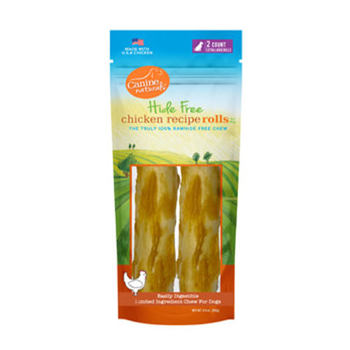 Canine Naturals® Hide Free Chicken Recipe 10" Roll (2 Pack)