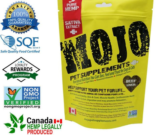 Mojo Pure Hemp wiith Sativa Extract - Beef Liver Bite 186g