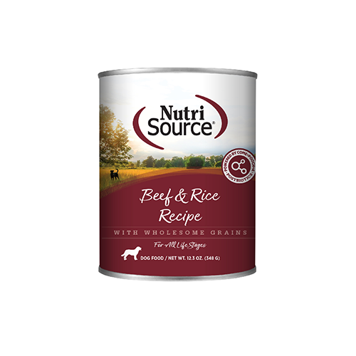 NutriSource® Beef & Rice Recipe Wet Dog Food, 12.3oz