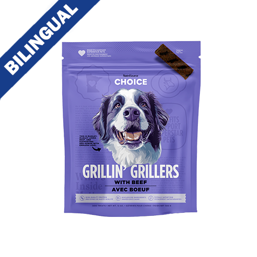 NutriSource® Choice Grillin' Grillers with Beef Dog Treats, 12-oz