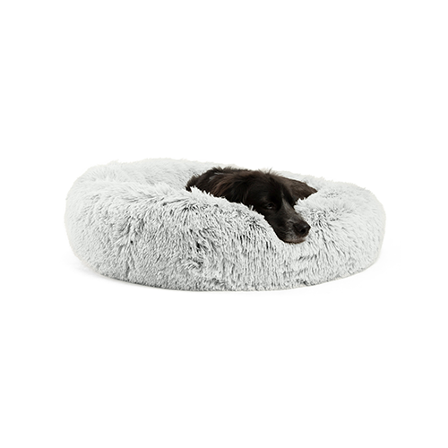 Best Friends by Sheri - Donut Bed In Shag Fur - Frost - Medium