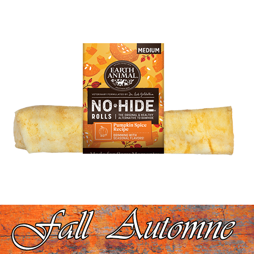 Earth Animal® No-Hide® FALL Pumpkin Spice Recipe Rolls, Medium