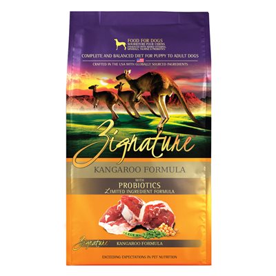 Zignature Limited Ingredient Grain Free Kangaroo Dog Food 12.5-lb bag