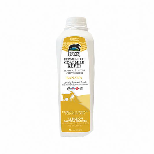 Crosswind Farm Frozen Fermented Goat Milk Kefir Banana 1-L Bowmanville Ontario