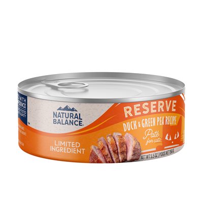 Natural Balance Cat LID Duck & Green Pea Formula Cans, 5.5-oz