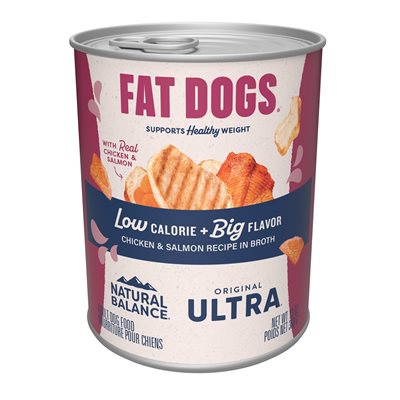 Natural Balance Targeted Nutrition Fat Dogs Chicken & Salmon Formula, 13-oz