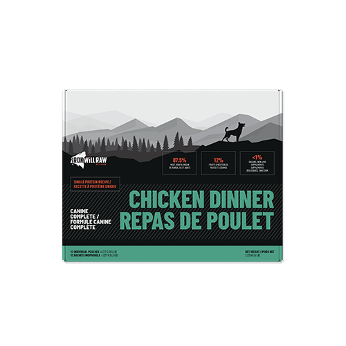 Iron Will Raw Canine Complete Chicken Single Protein Frozen Raw Dog Food 6-lb Port Hope Ontario