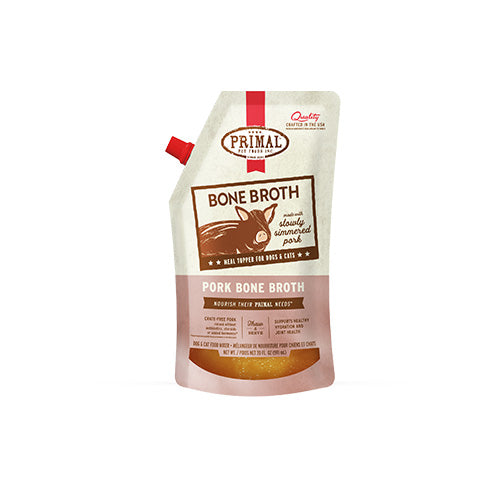 Primal Frozen Pork Bone Broth for Dogs & Cats, 20-oz