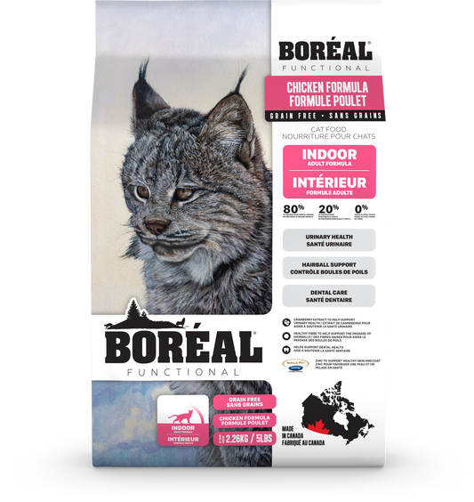 Boreal Functional Indoor Adult Cat Chicken Formula Dry Cat Food 1.8-kg Bowmanville Ontario