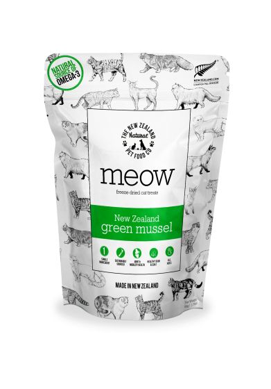 NZPF Meow Green Lipped Mussels, 50-g