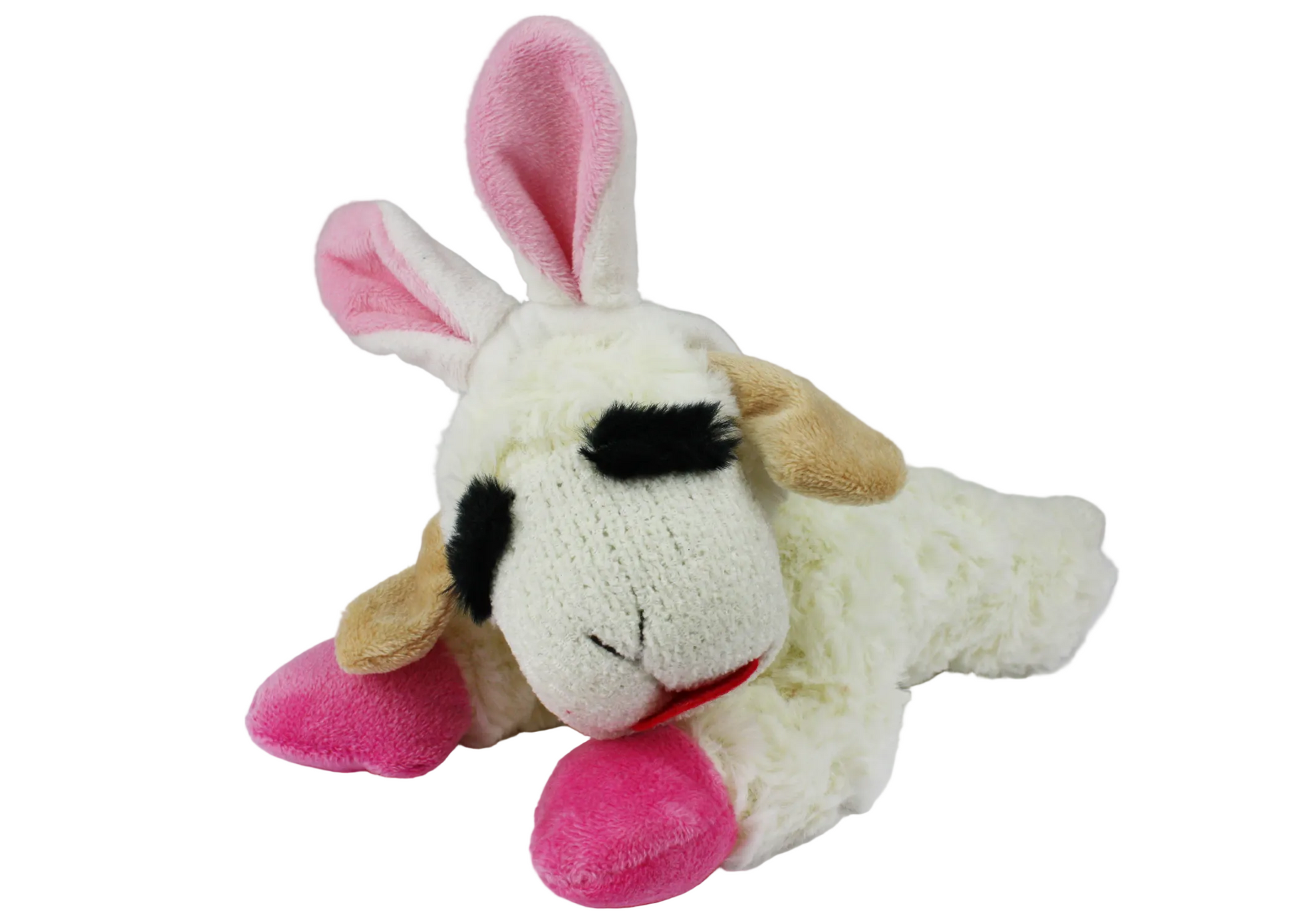 Multipet Lamb Chop Easter Bunny Ears Plush Dog Toy 10.5-in