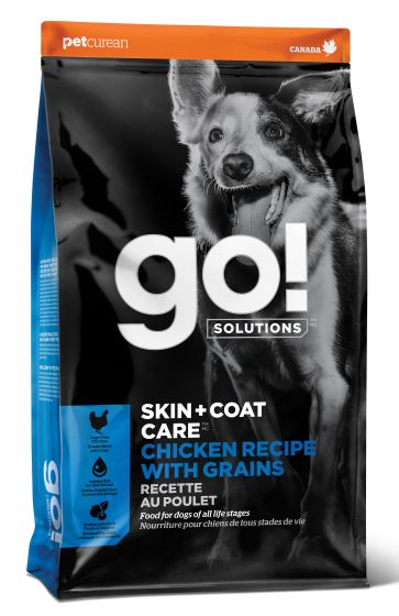 Go! Solutions Skin + Coat Care Chicken with Grains Dry Dog Food, 22-lb (Size: 22-lb)