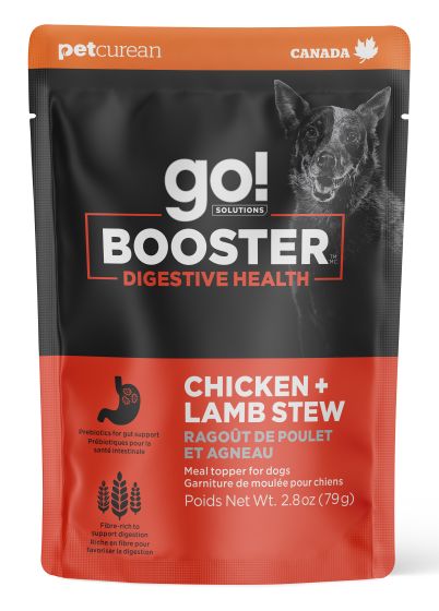 Go! Booster Digestive Health Chicken And Lamb Stew Meal Topper Dog, 2.8oz